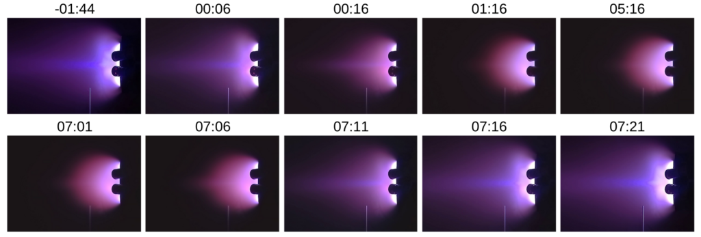 Hall thruster plume cycling