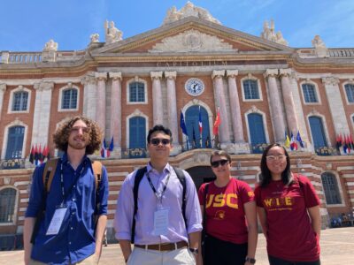 USC ASPEN in front of Toulouse Capitole building